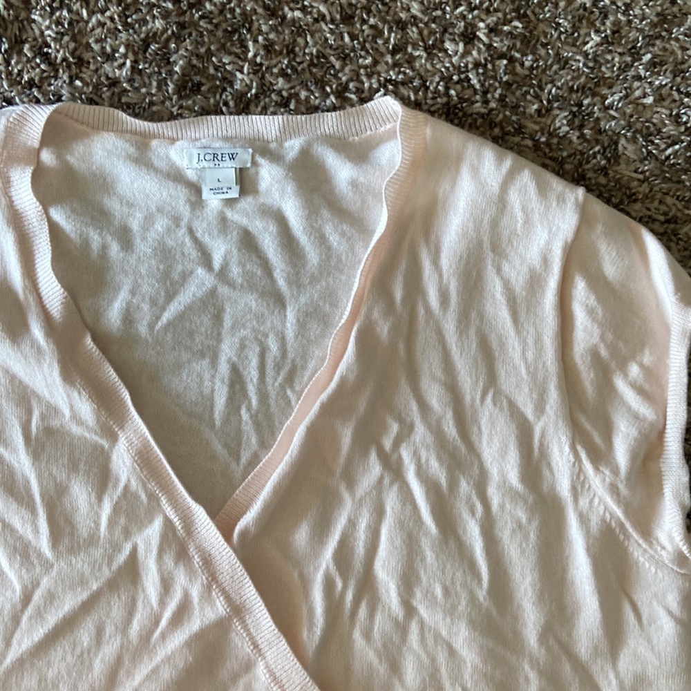 J.Crew light pink wrap shirt - Picture 3 of 10